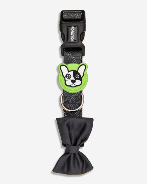 Collar con Moño VULKAN Negro Lima